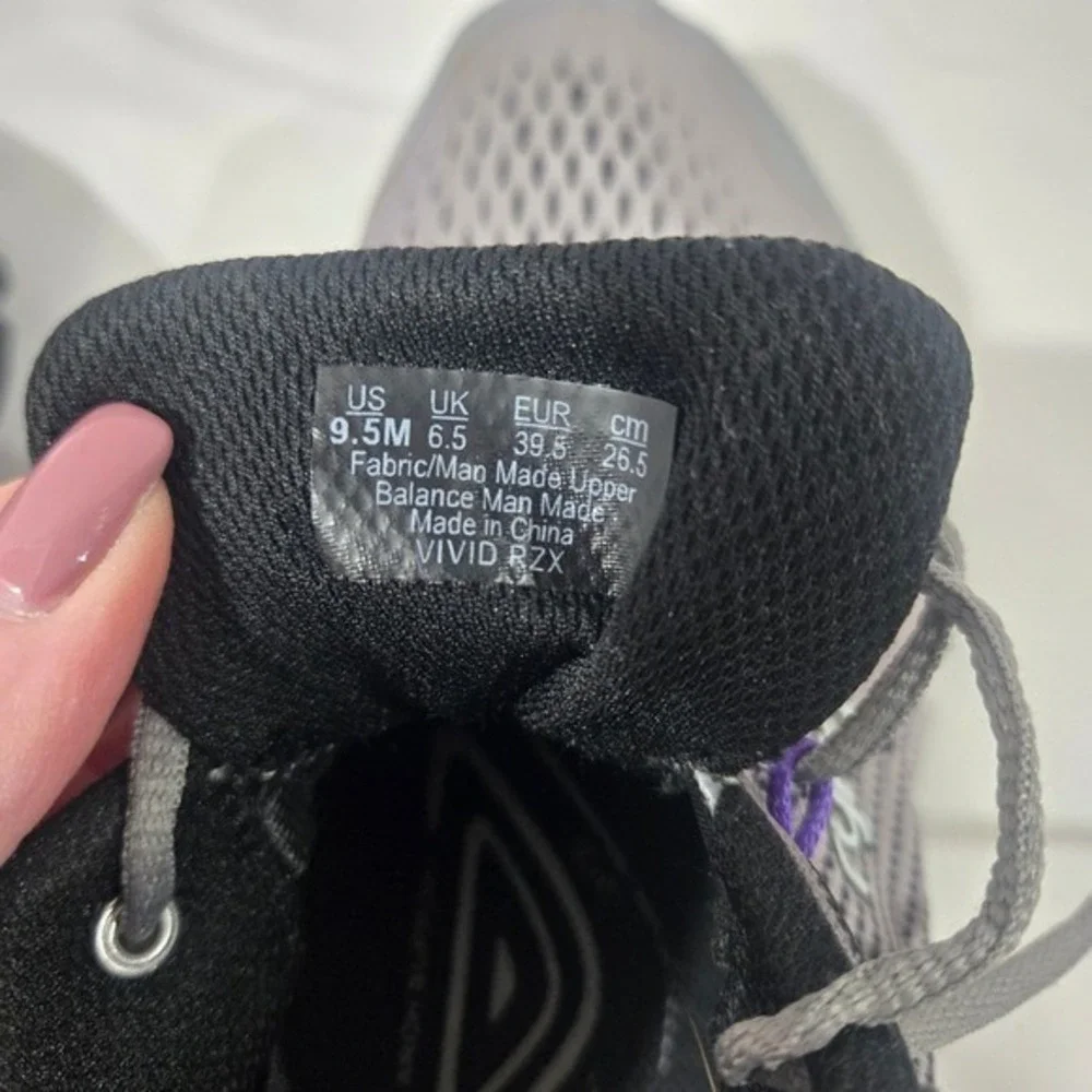 Ryka Vivid RZX Women's Athletic Shoes‎ Gray Purple Lace Up Sneakers Size 9.5